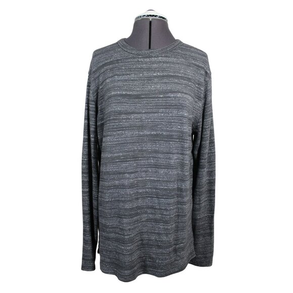 Gap men's soft‎ spun heather gray long sleeve crew neck pullover shirt M - Picture 1 of 9